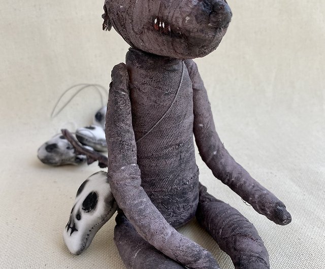 Buy Creepy Cute Bunny Plush Toy Handmade Soft Goth Stuffed Online in India  