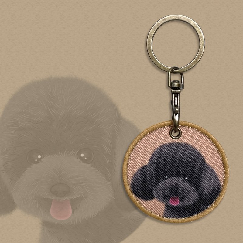 Poodle key chain - Charms - Other Materials Khaki