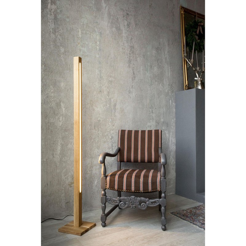 Wood floor lamp Reading floor lamp Wood standing lamp Modern standing floor lamp - 燈具/燈飾 - 木頭 