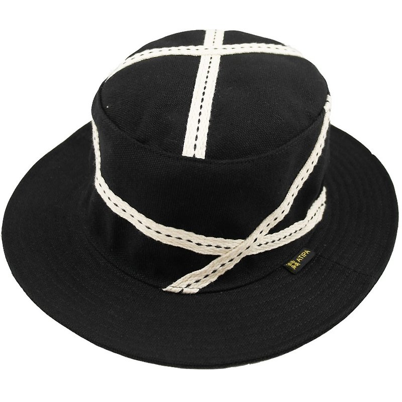 ATIPA パナマハット スカエボラ 黒 - 帽子 - その他の素材 ブラック