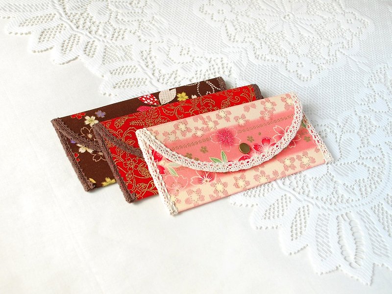:: :: Cat princess lace cloth trim red spot 5 ~ optionally enter (confirmation letter) // red envelopes / horizontal envelope pouch - Chinese New Year - Cotton & Hemp Multicolor