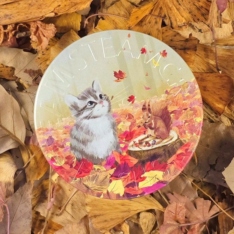 【Autumn Play】1509 Tabby Cat and Fluffy Squirrel 75g Gift - Day Creams & Night Creams - Other Materials 