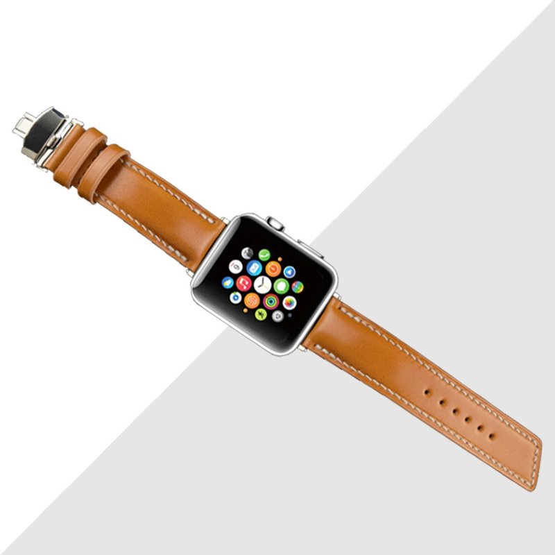 Applewatch Japan new jubilee full horse butt leather smart watchband pure manual - Other - Genuine Leather 