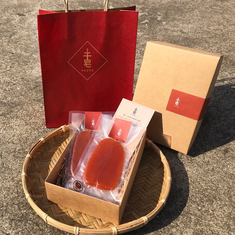 [Mullet roe two-pack gift box] mullet roe soap, New Year gifts, wedding souvenirs - Soap - Concentrate & Extracts Red