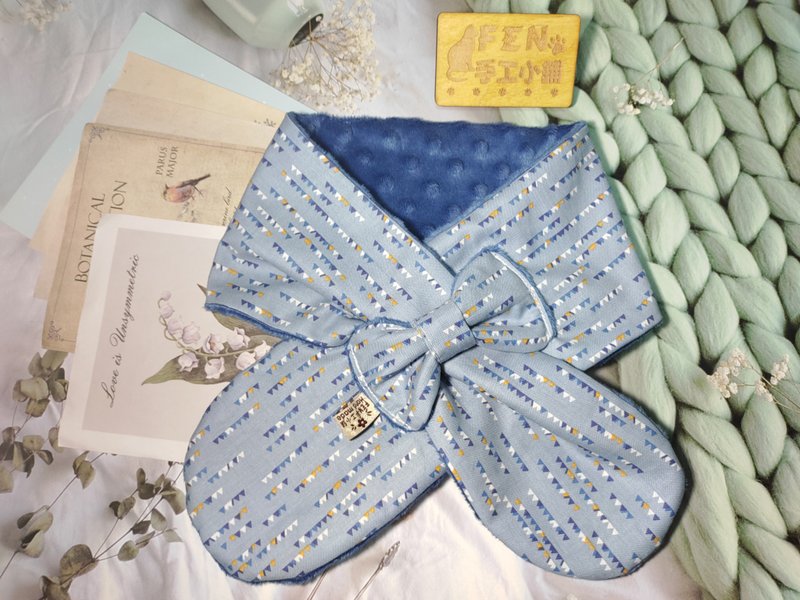 Korean Thin Cotton Jingya Hill Bow Knot Handmade Neck-Adult Neck-Scarf-Neck-Warm Neck - ผ้าพันคอถัก - ผ้าฝ้าย/ผ้าลินิน 