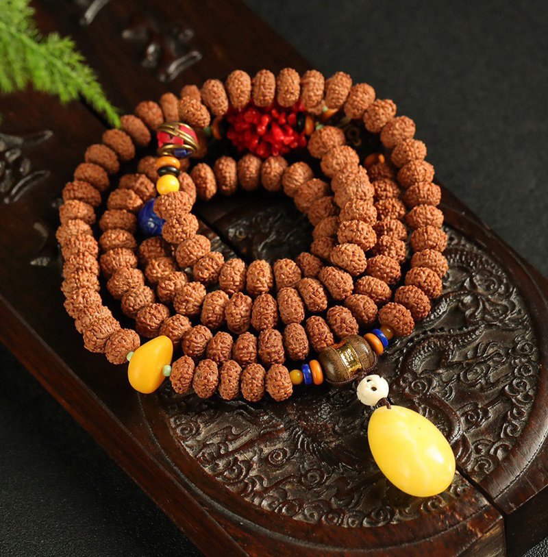 Collection-grade natural 9-petal Vajra Bodhi Beads Bracelet Necklace Every submerged super high density Don't miss it - Bracelets - Other Materials 