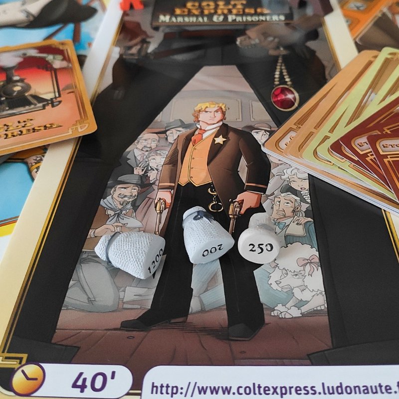 Deluxe Resource Tokens compatible with Colt Express. Marshal & Prisoners - บอร์ดเกม - วัสดุอื่นๆ 