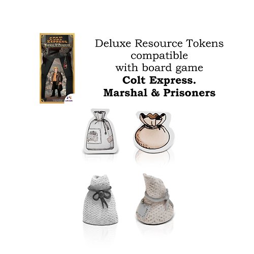Deluxe Tokens Bundles compatible with Colt Express board game (full set) -  Shop Holy Tokens Board Games & Toys - Pinkoi