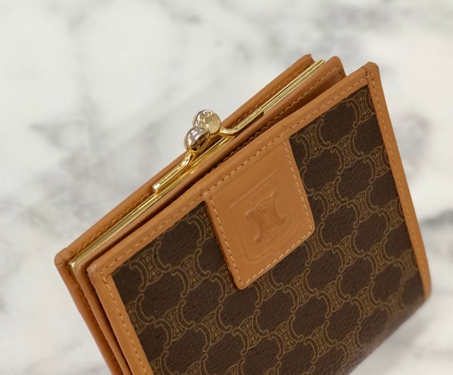 Celine Vintage Canvas Compact Wallet