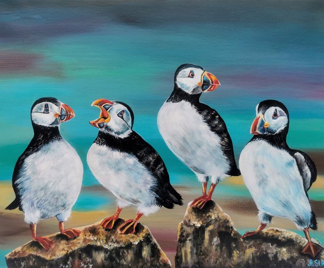 絵　絵画　アクリル画　動物　鳥　アート　インテリア　雑貨　おしゃれ　かわいい　鳥 絵絵画動物鳥アクリル画アートインテリア雑貨おしゃれかわいい鳥