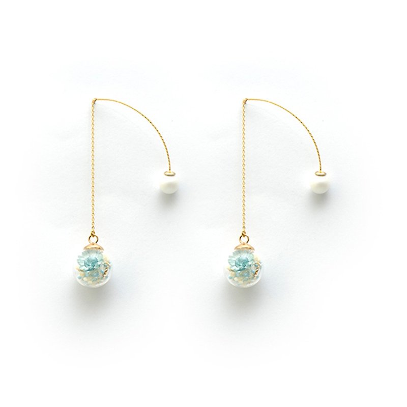 [莳] - Cloris Gift Flower Earrings - ต่างหู - พืช/ดอกไม้ หลากหลายสี