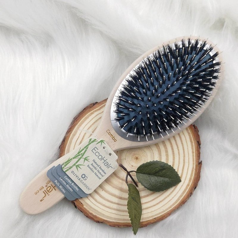 【Olivia Garden】EH Soothing Care Series-Brush hair roots - Makeup Brushes - Bamboo 