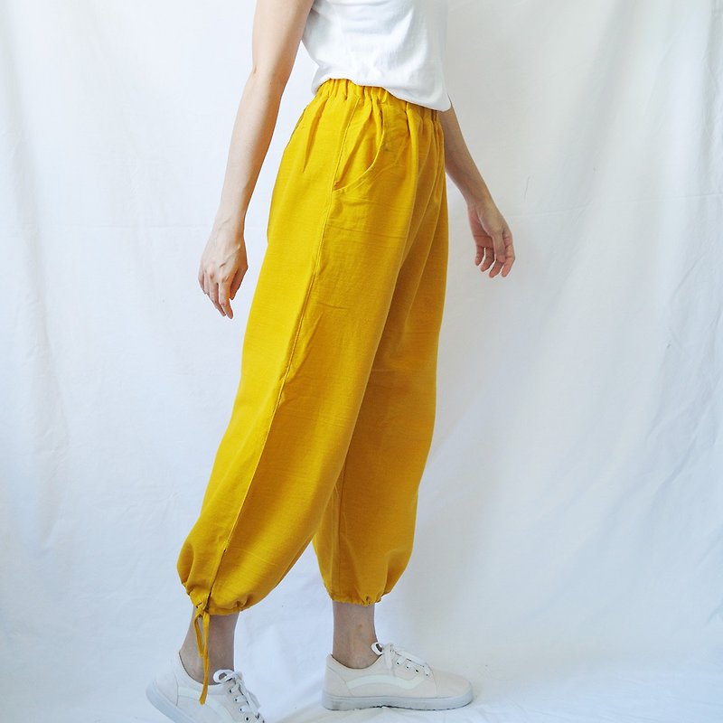 Holiday Thai Cotton Pants (Yellow)