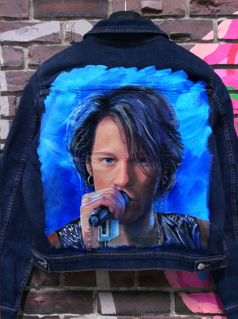 Painted denim jacket, handmade jacket, custom jacket, Maleficent, Disney - 女大衣/外套 - 棉．麻 多色