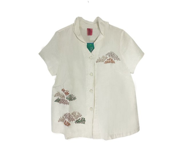 Embroidered Cotton Top, Girls Embroidered Shirts, Women Tops