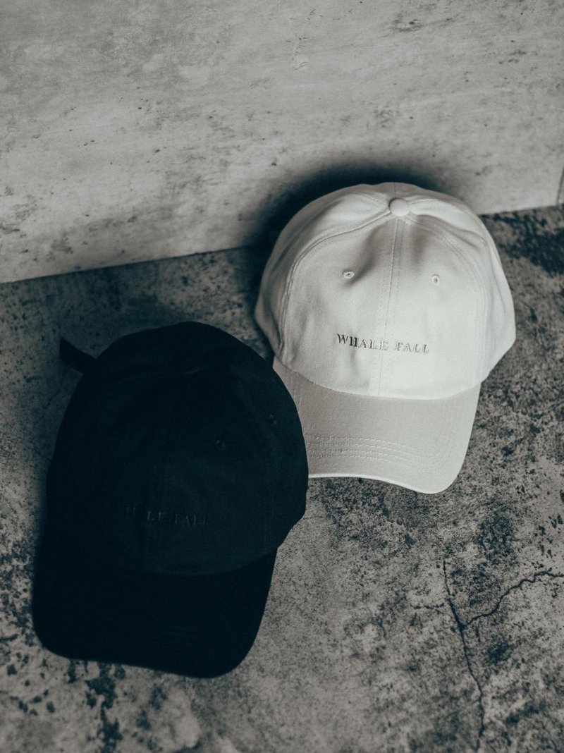 *現貨 限定優惠* WHALE FALL 刺繡cap 帽 - 帽子 - 其他材質 黑色