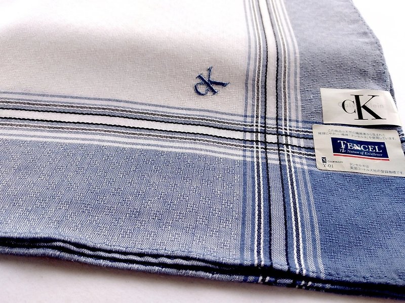 Calvin Klein Pocket Square Fiber Cotton Woven Handkerchief 19 x 19 inches