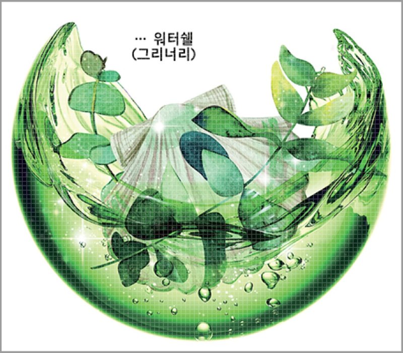Water Shell 2types (blackraccoon) Vintage collage design paper sticker - 貼紙 - 紙 多色