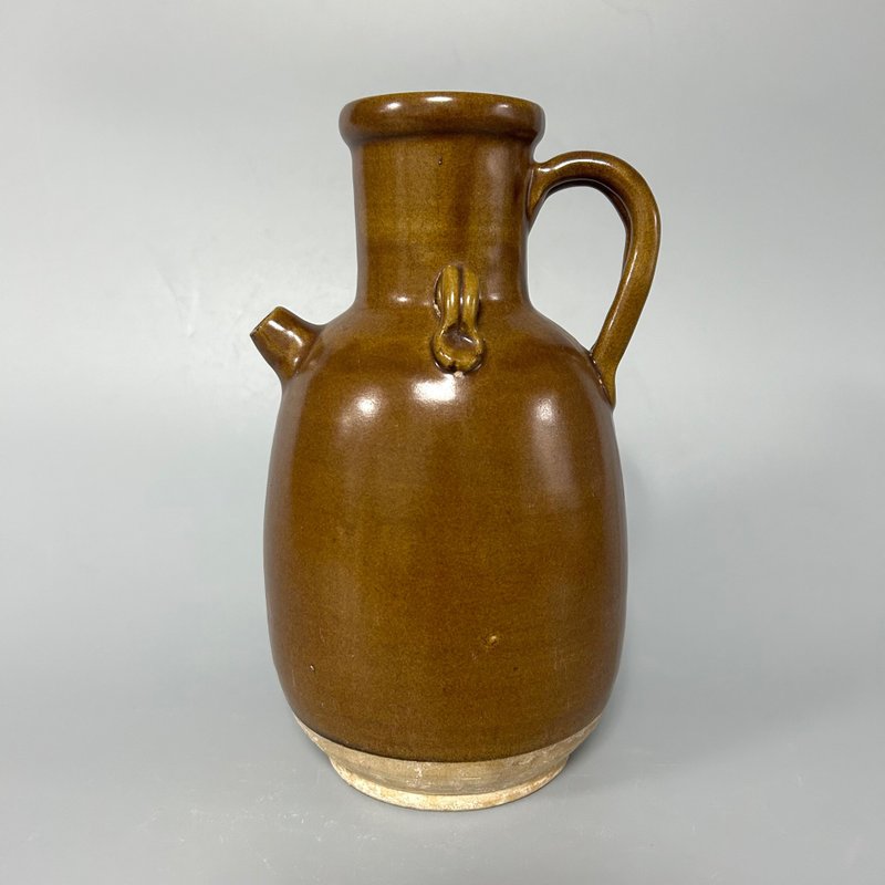 唐醬釉雙繫執壺 - 擺飾/家飾品 - 陶 卡其色