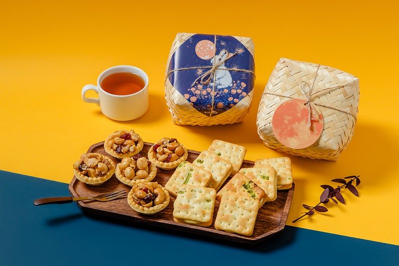 午後小食光│中秋小禮盒分享組(200g盒*2) - 零食/點心 - 新鮮食材 