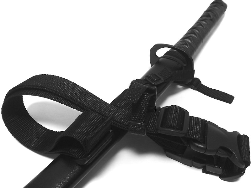 Tactical Sword Belt /  the first original katana strap in history since 2009 - อื่นๆ - เส้นใยสังเคราะห์ สีดำ
