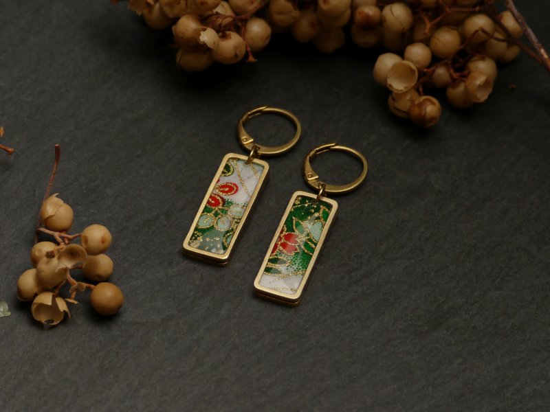 Summer Green_Matcha Latte_Flower Brand - Earrings & Clip-ons - Resin Green