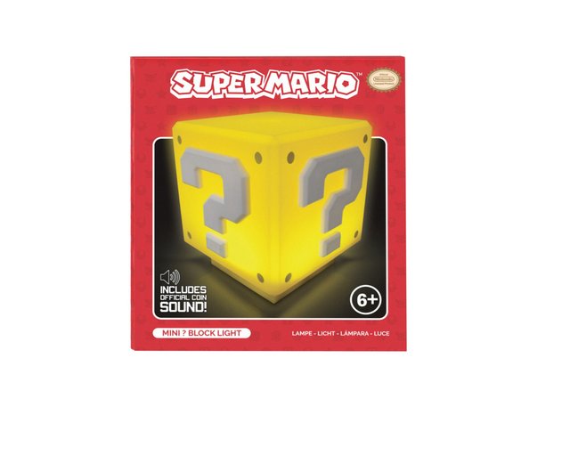 マリオのブロック  ライト スーパーマリオ ミニ・クエスチョンブロック ライト - ショップ