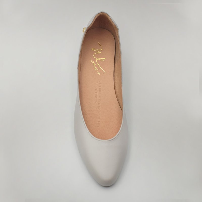 AKi Gray (柔灰) Heels 軟革版 | WL - 高跟鞋/跟鞋 - 真皮 灰色
