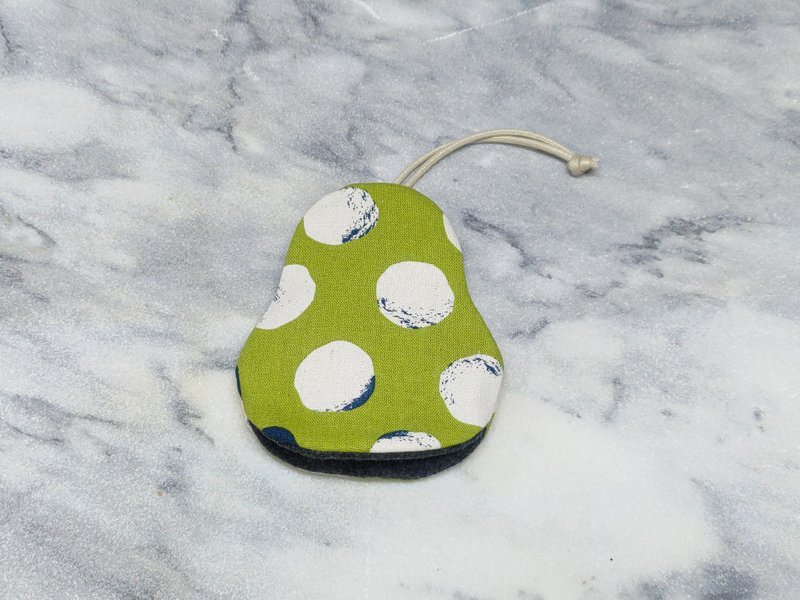 普普綠 梨型鑰匙包【K251124】 - 鑰匙圈/鑰匙包 - 棉．麻 多色