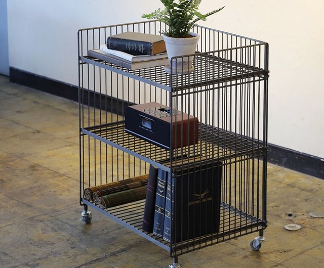 日本製 COLLEND WIRE スチール製ワイド二段収納ラック