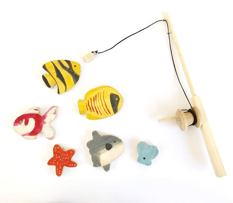 木頭 木工/竹藝/紙雕 - 【DIY材料包】親子 兒童釣魚趣