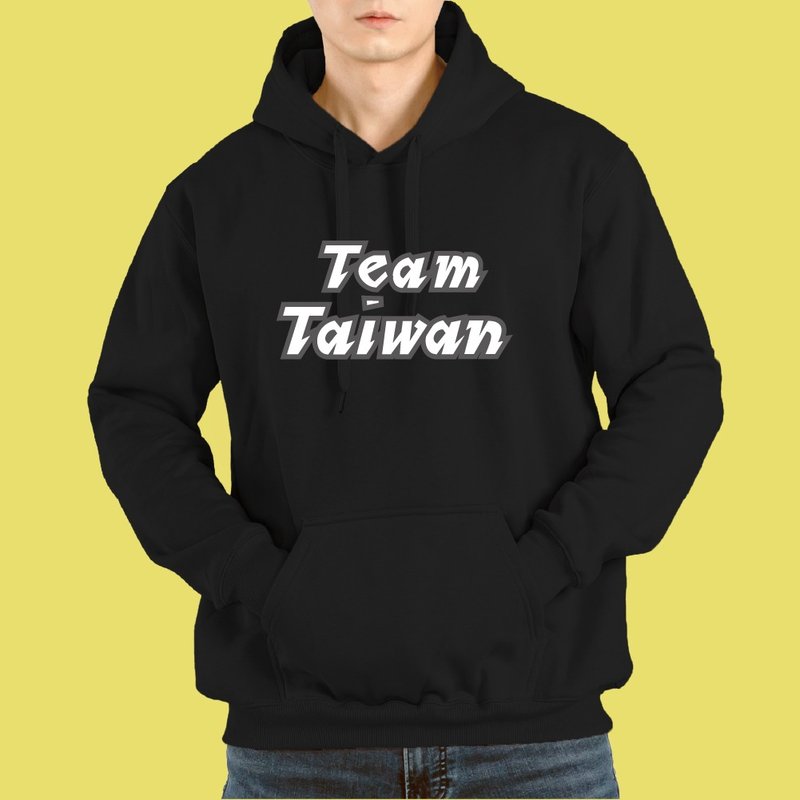 TEAM TAIWAN 台灣 金牌 棒球 世界 冠軍 帽T 童裝 衣服 長袖 黑色 - 男 T 恤 - 棉．麻 多色