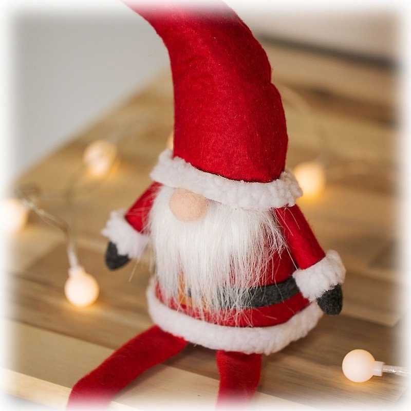 棉．麻 其他 紅色 - Debari Tomte Christmas Scandinavian Fairy Santa Claus Long-legged Tomte Interior Christmas Ornament Room Accent Decoration Yurt Tomte xwa01