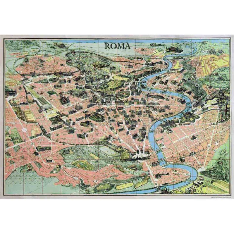 italy-ifi-poster-rome-map-shop-istituto-fotocromo-italiano-taiwan