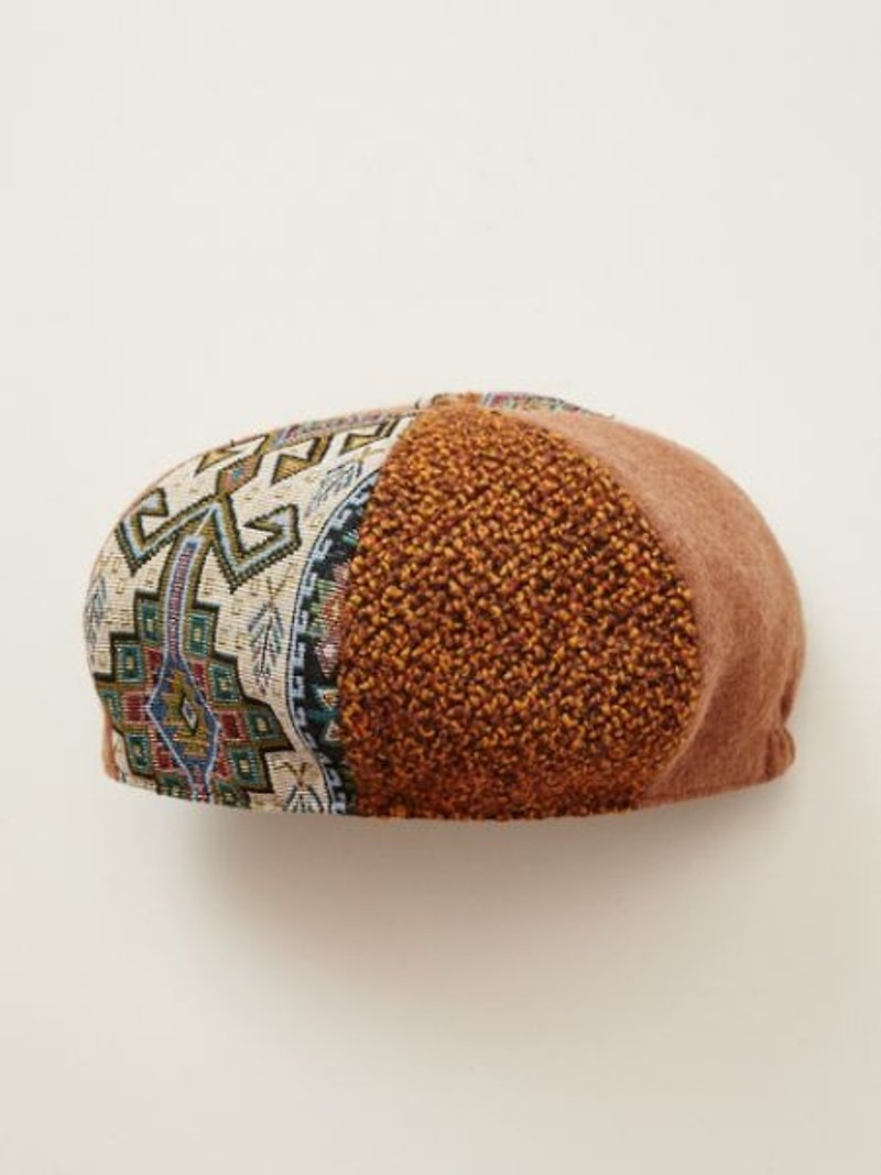 【預購中】✱秋冬款-拼接貝蕾帽✱(3色) - 帽子 - 棉．麻 多色