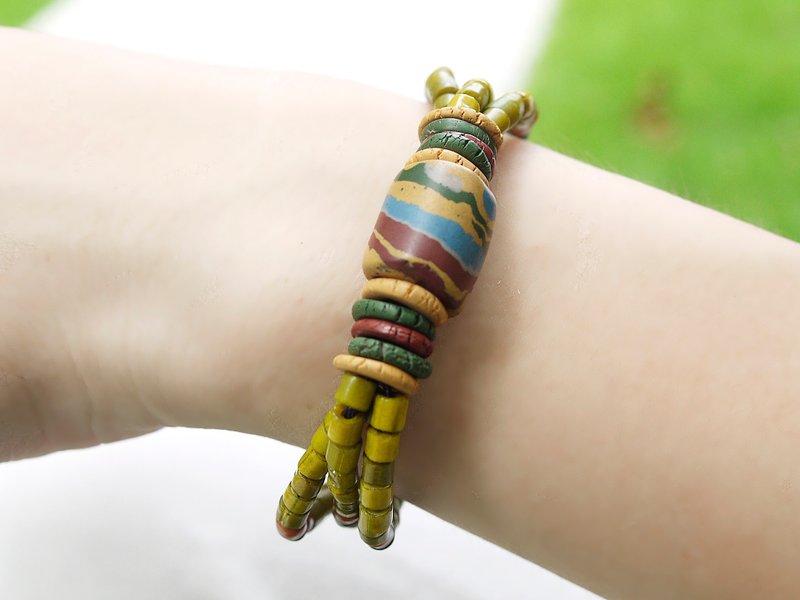 Wish Liuzhu Bracelet (Yellow) - สร้อยข้อมือ - วัสดุอื่นๆ สีเหลือง