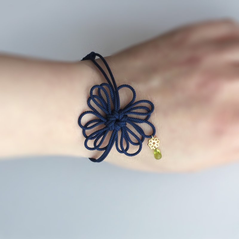 Bracelet That Blue, That Green - สร้อยข้อมือ - แก้ว สีน้ำเงิน