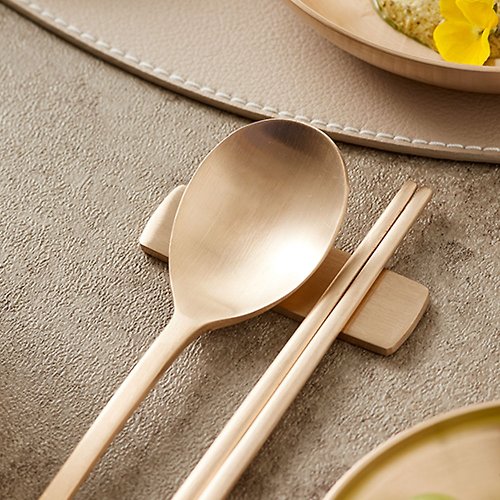 韓国真鍮製スプーン箸セット 2人分 - ショップ brassware 美顔ツール 