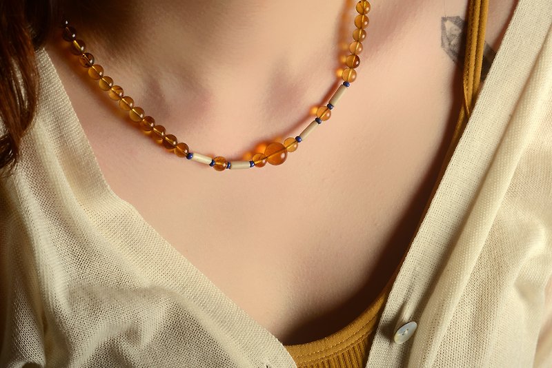 amber - Necklaces - Semi-Precious Stones 