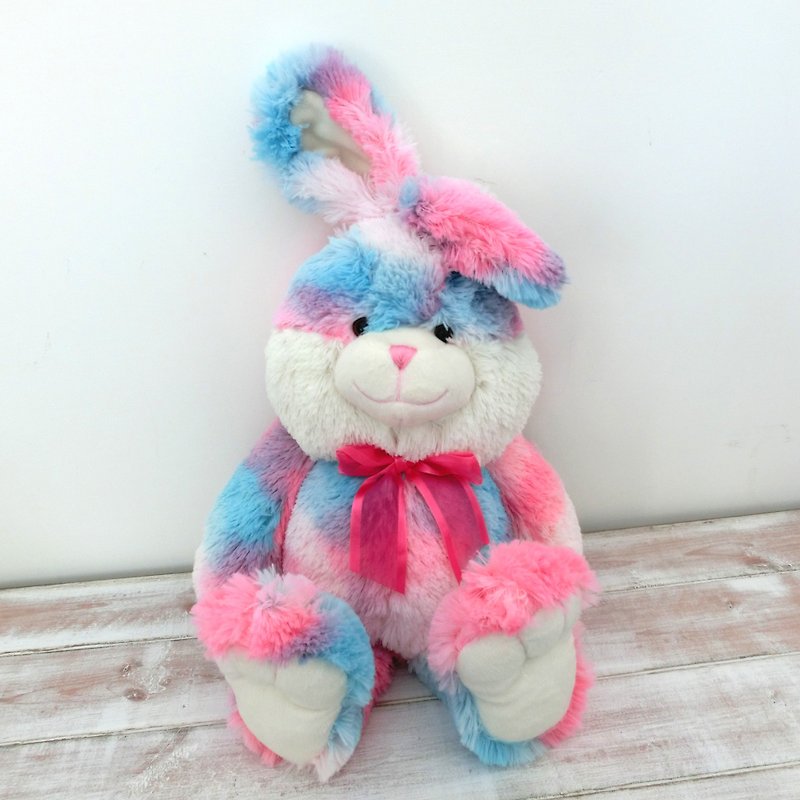 CANDY BEAR 18-inch long-legged rabbit - bubble gum - Stuffed Dolls & Figurines - Polyester Multicolor