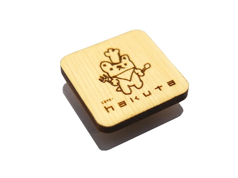 cafe hakuta wooden magnet - Magnets - Wood 