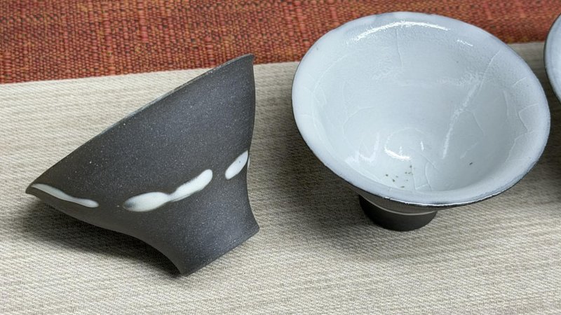 Teacup / Gift / Gifting / Yang Bo-Rong / Cup / Set of 4 cups - ถ้วย - ดินเผา 