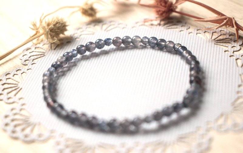 Cordierite Bracelet | Classic and versatile - Bracelets - Crystal Purple