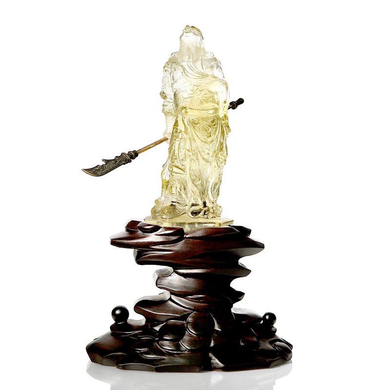 Citrine Guan Yu 226g Carving - อื่นๆ - เครื่องประดับพลอย หลากหลายสี