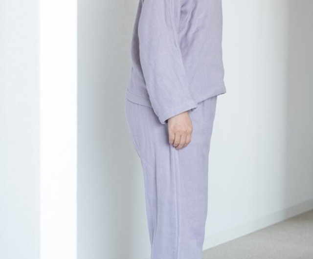 OrganicCotton Triple Gauze Loose Pants [Lavender/Botanical Dyed] - Shop  COCOCOCO Women's Pants - Pinkoi