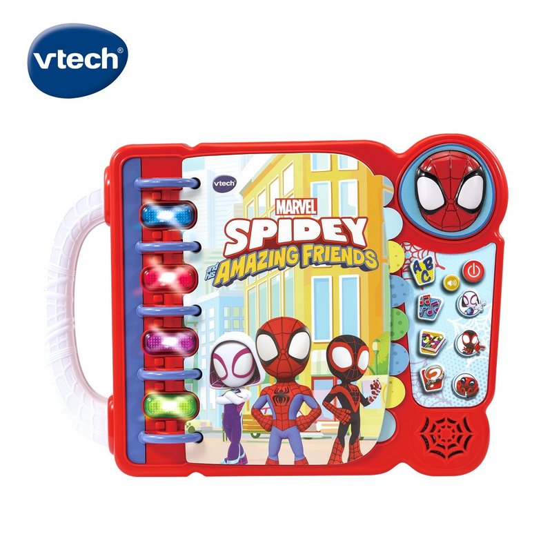 Vtech Spider-Man Sound and Light Interactive Enlightenment Learning Book - ของเล่นเด็ก - พลาสติก 