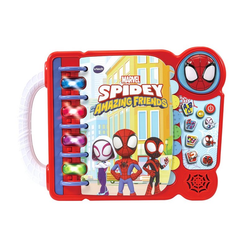 Vtech Spider-Man Sound and Light Interactive Enlightenment Learning Book - Kids' Toys - Plastic 