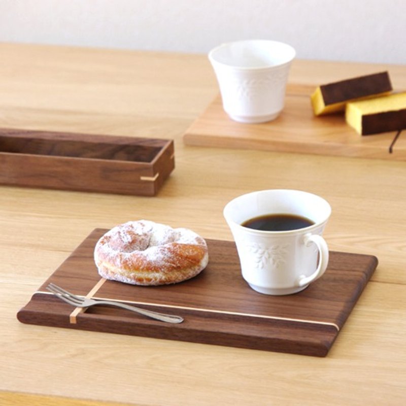 [Musubi] Cafe tray - Serving Trays & Cutting Boards - Wood 