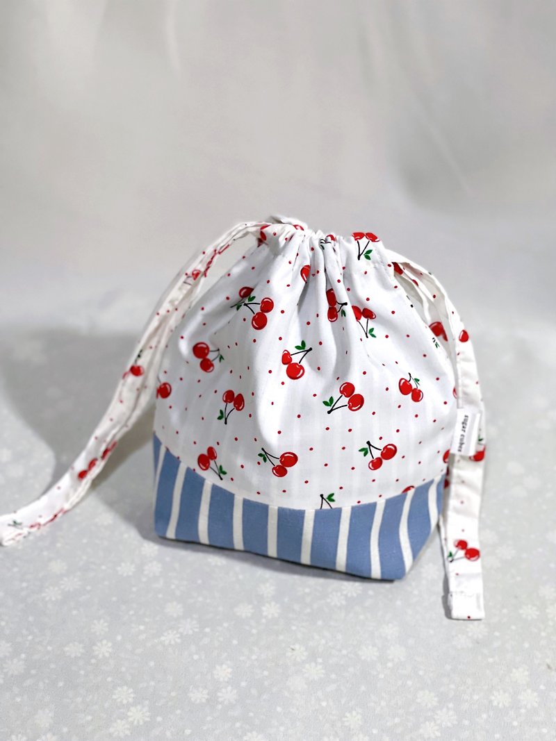 Cherries bag - Drawstring Bags - Cotton & Hemp 