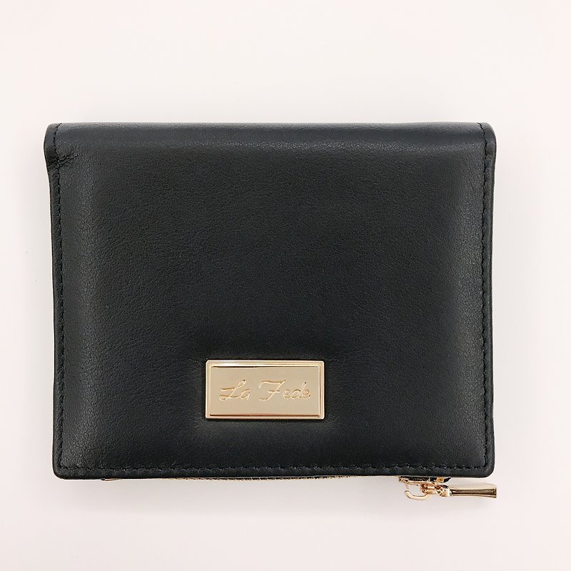 [La Fede] RFID anti-theft calfskin short clip - Wallets - Genuine Leather Multicolor